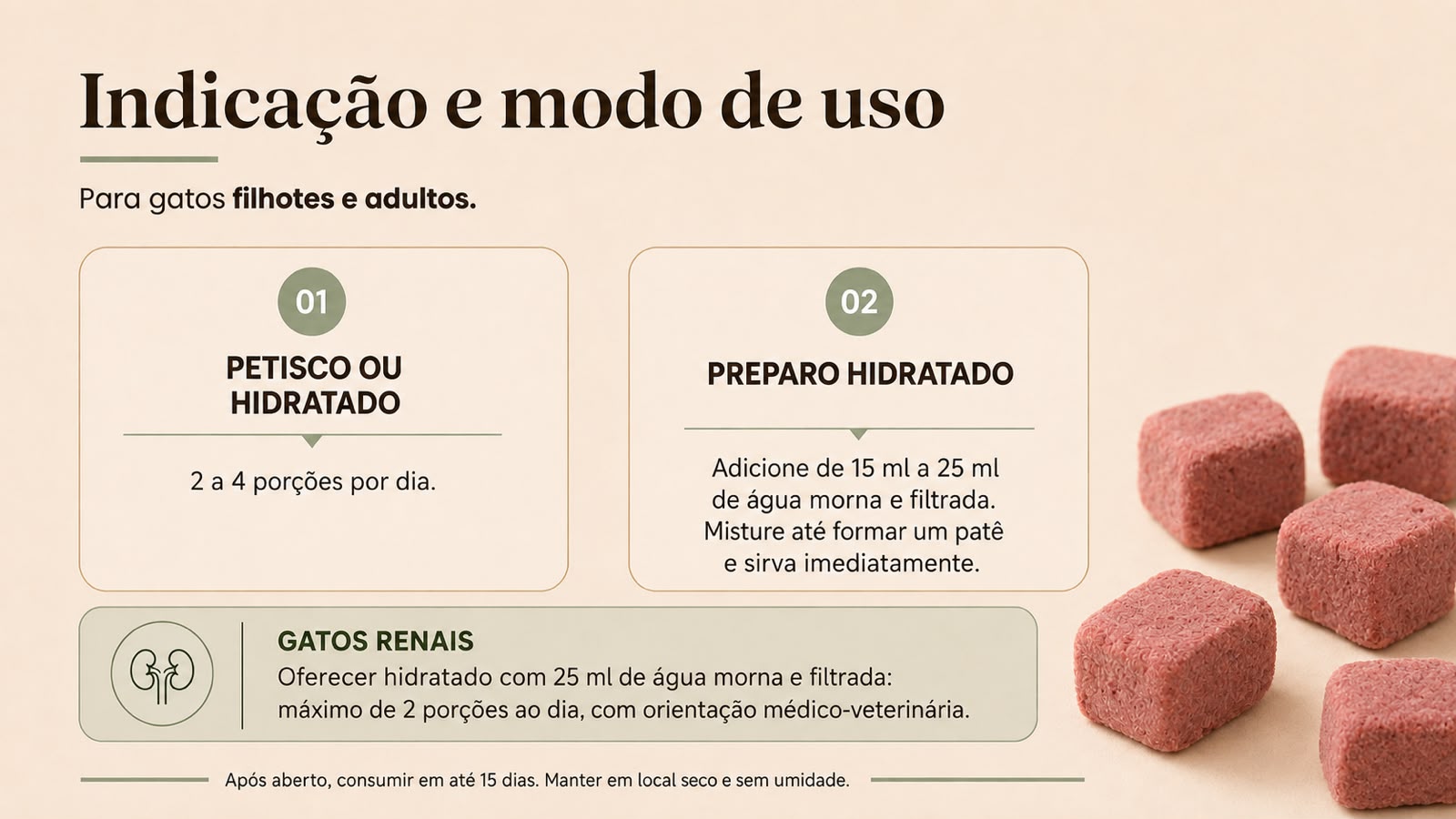 Indicação e modo de uso MinhauCat