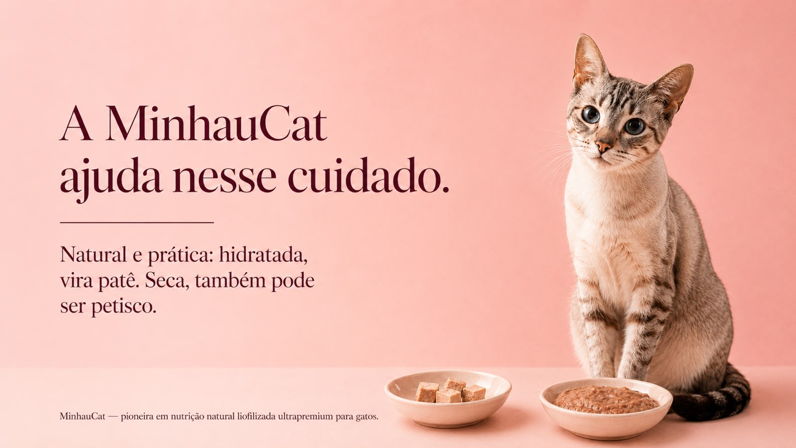 MinhauCat natural, prática e hidratável